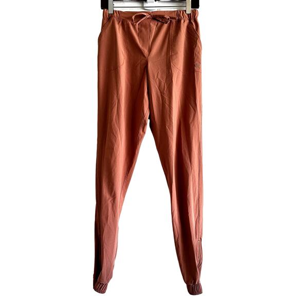 Albion Jetsetter Everywhere Pants Zip Hem Drawstring Lightweight Pink XS Tall - Picture 2 of 6